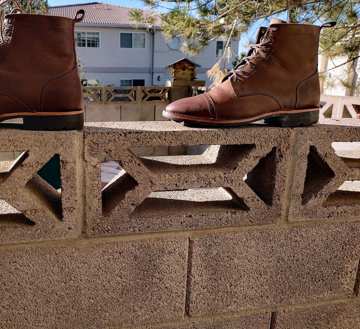Photo by prospect_joe on October 17, 2022 of the Blkbrd Shoemaker Luchador Service Boot in Unknown Leather.