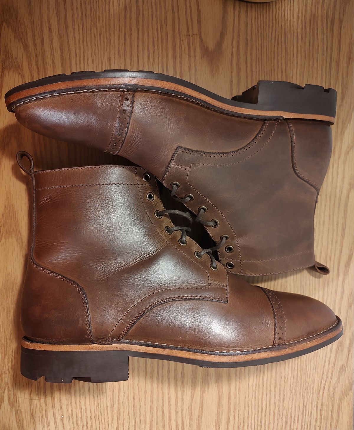 Photo by prospect_joe on October 24, 2022 of the Blkbrd Shoemaker Luchador Service Boot in Unknown Leather.