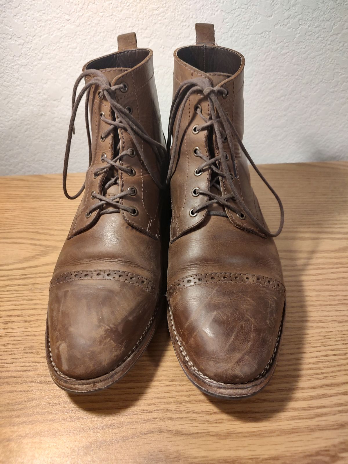 Photo by prospect_joe on December 3, 2022 of the Blkbrd Shoemaker Luchador Service Boot in Unknown Leather.