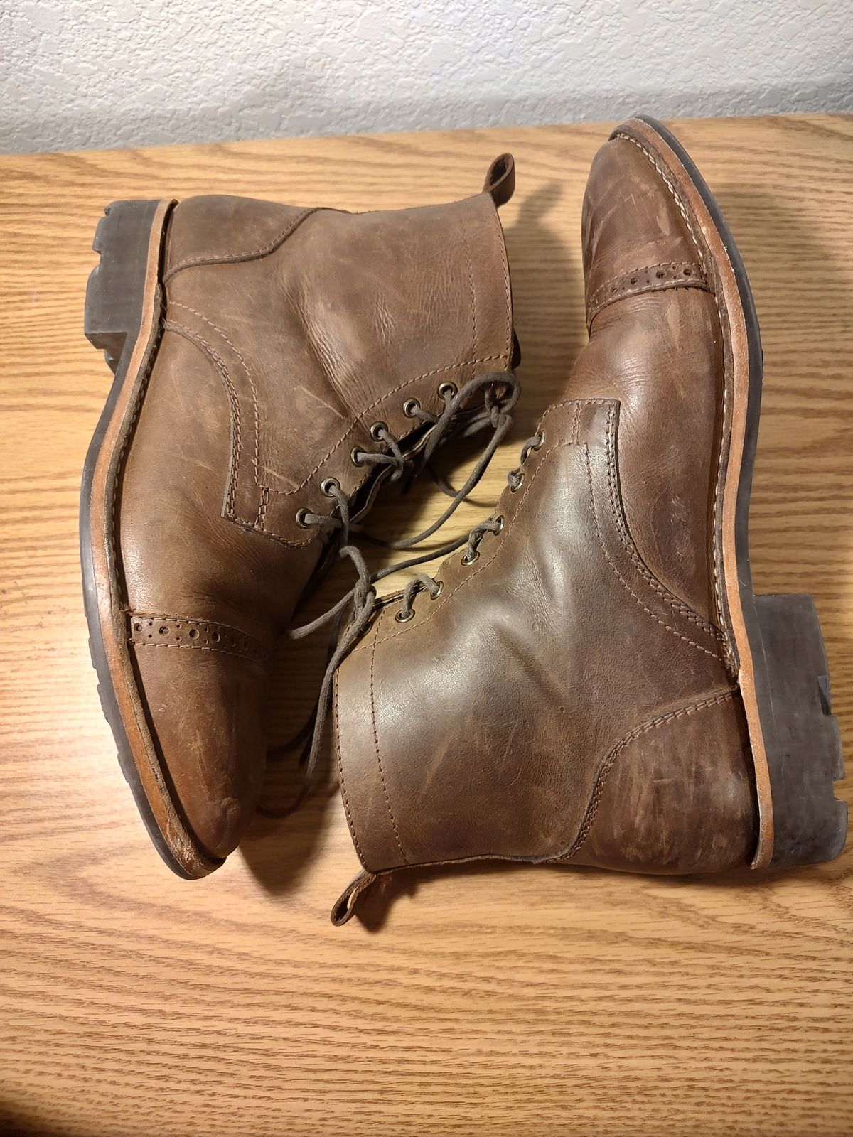 Photo by prospect_joe on December 3, 2022 of the Blkbrd Shoemaker Luchador Service Boot in Unknown Leather.
