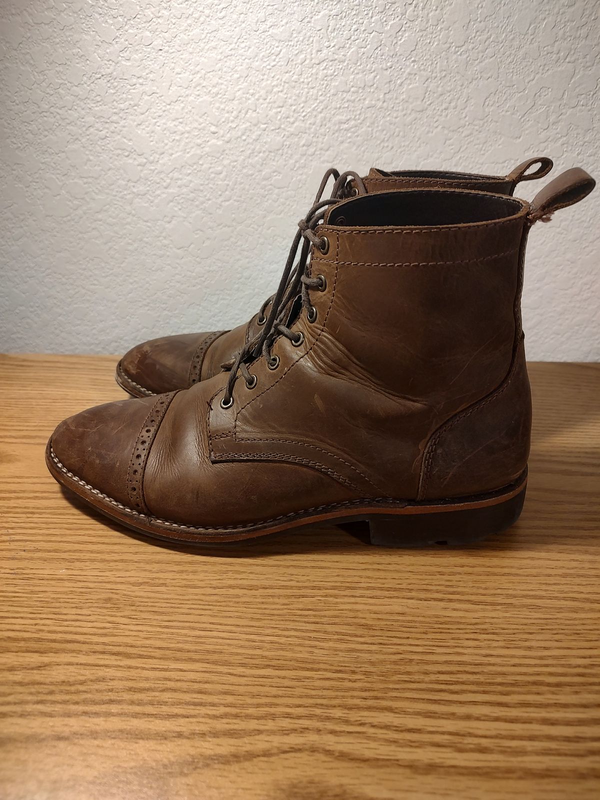 Photo by prospect_joe on December 3, 2022 of the Blkbrd Shoemaker Luchador Service Boot in Unknown Leather.