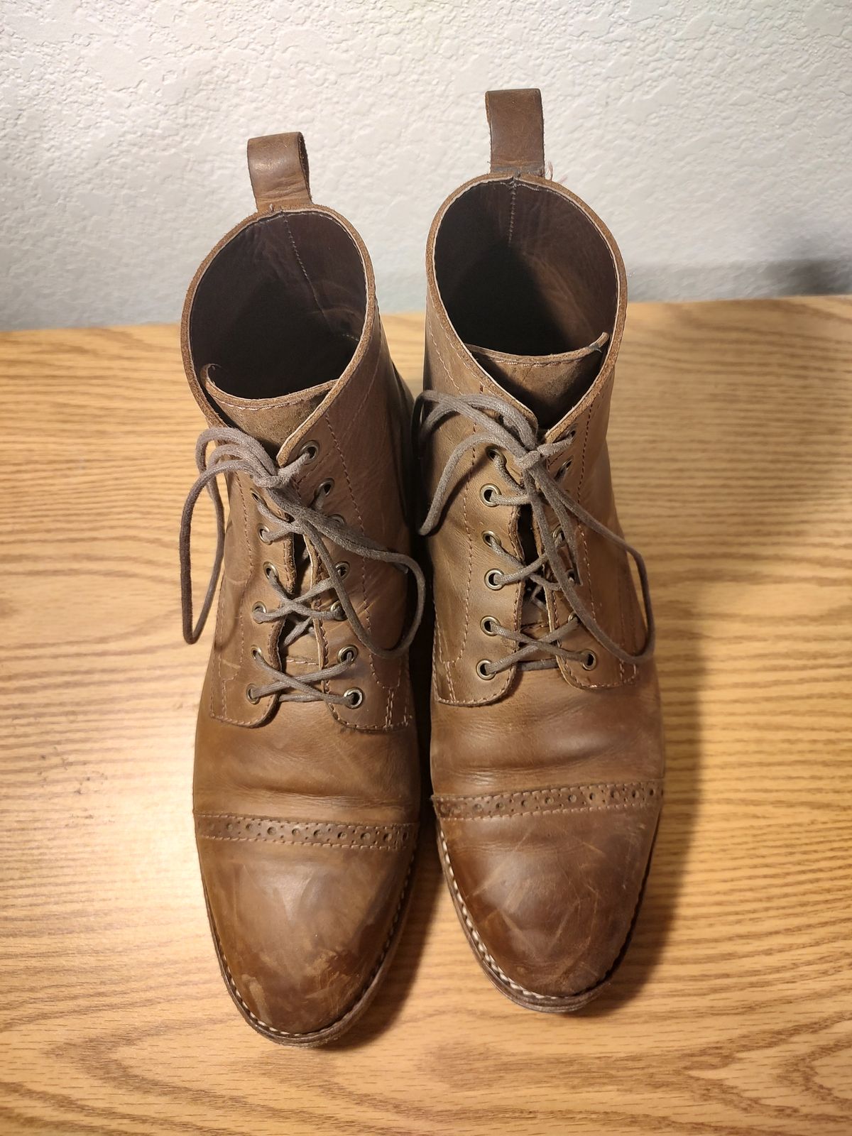 Photo by prospect_joe on December 3, 2022 of the Blkbrd Shoemaker Luchador Service Boot in Unknown Leather.