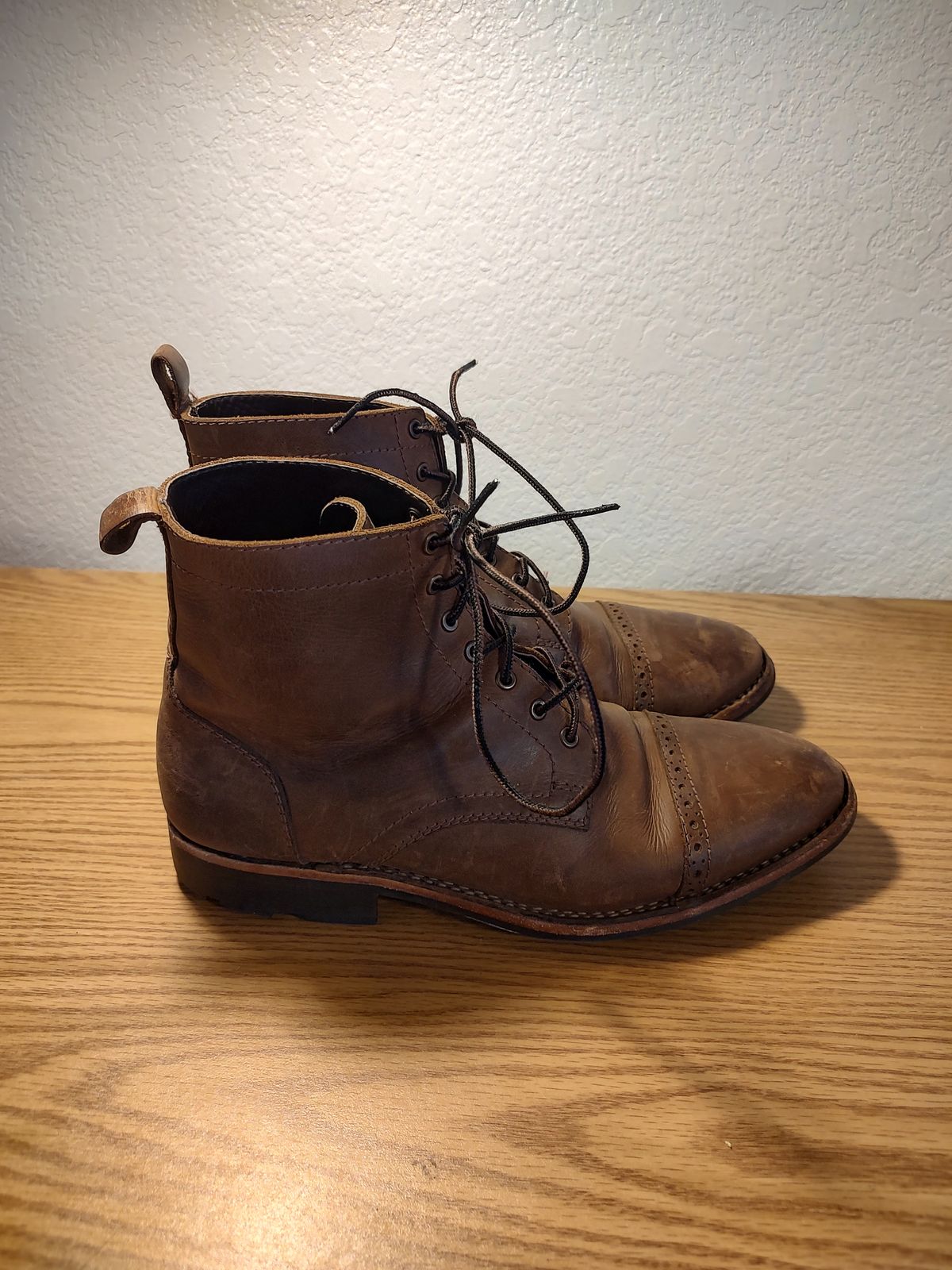 Photo by prospect_joe on January 2, 2023 of the Blkbrd Shoemaker Luchador Service Boot in Unknown Leather.