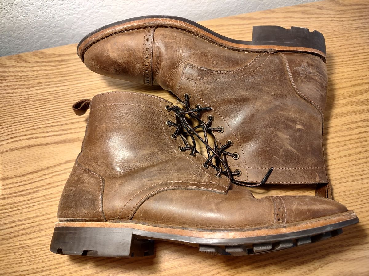 Photo by prospect_joe on January 2, 2023 of the Blkbrd Shoemaker Luchador Service Boot in Unknown Leather.
