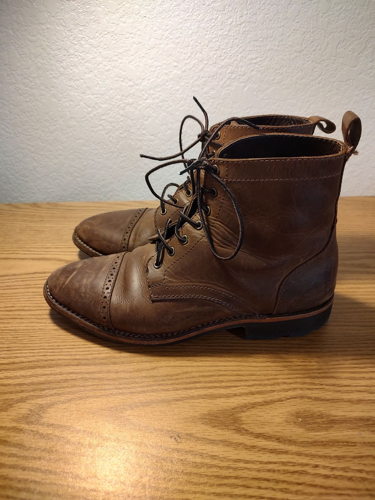Photo by prospect_joe on January 2, 2023 of the Blkbrd Shoemaker Luchador Service Boot in Unknown Leather.