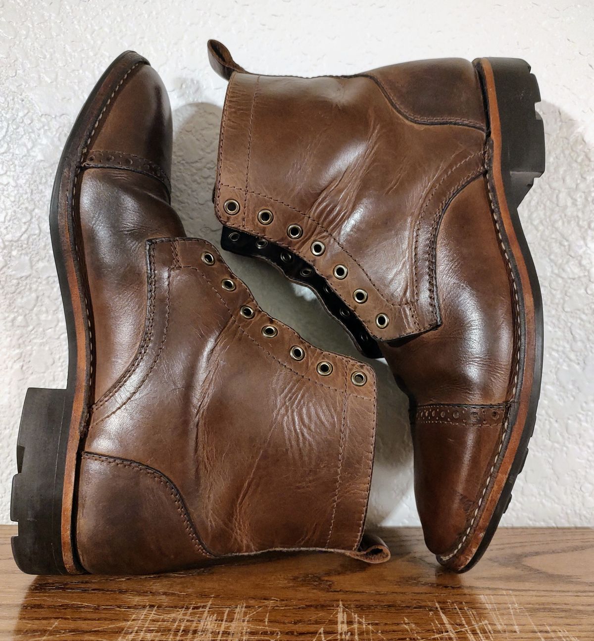 Photo by prospect_joe on February 17, 2023 of the Blkbrd Shoemaker Luchador Service Boot in Unknown Leather.