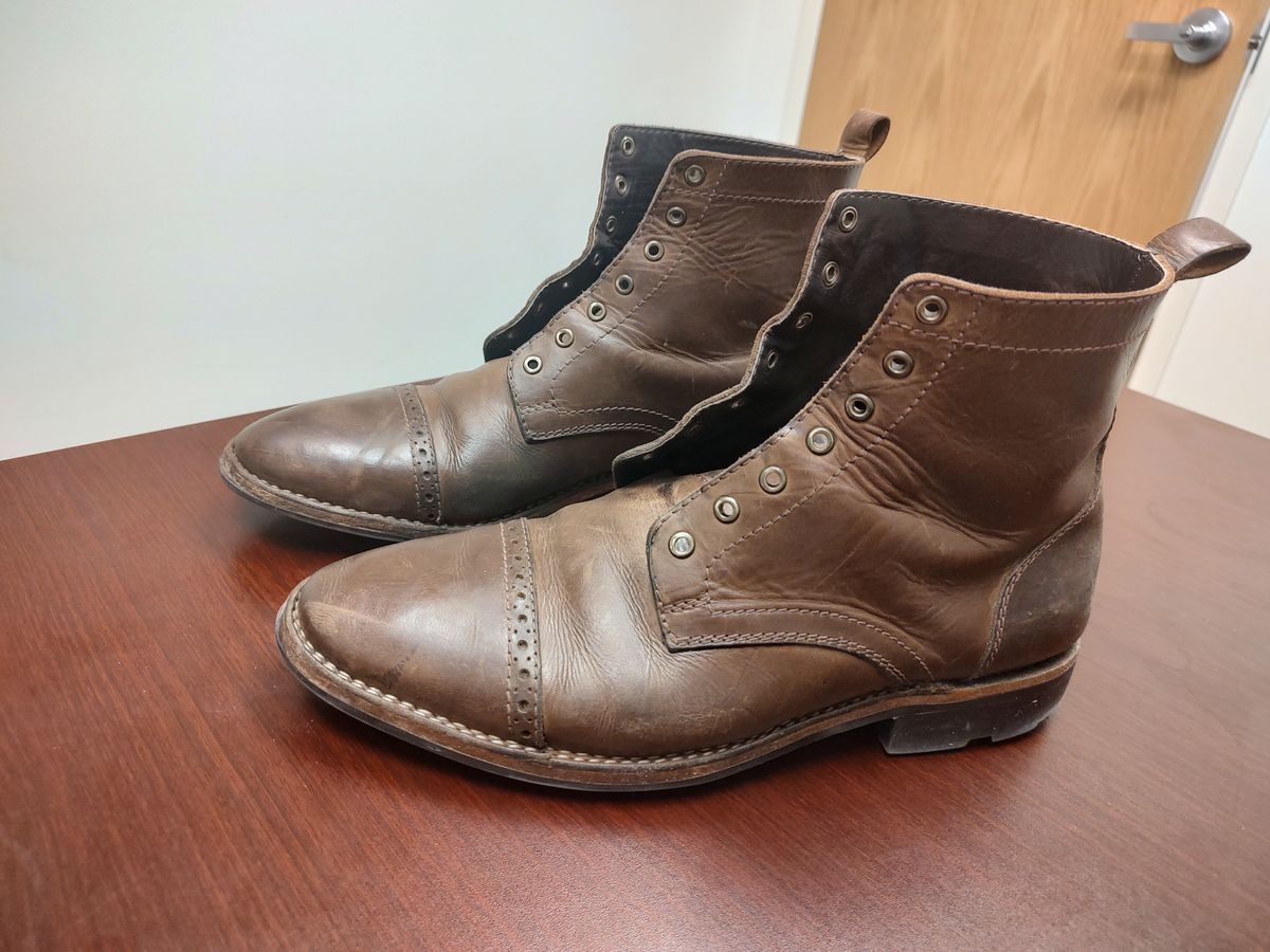 Photo by prospect_joe on March 1, 2023 of the Blkbrd Shoemaker Luchador Service Boot in Unknown Leather.