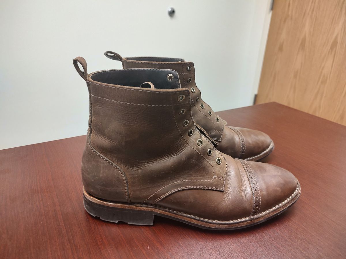Photo by prospect_joe on March 1, 2023 of the Blkbrd Shoemaker Luchador Service Boot in Unknown Leather.