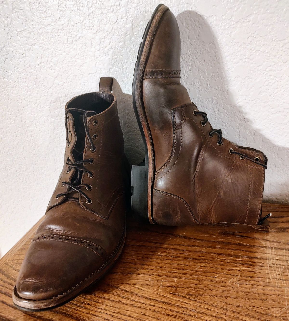 Photo by prospect_joe on March 31, 2023 of the Blkbrd Shoemaker Luchador Service Boot in Unknown Leather.