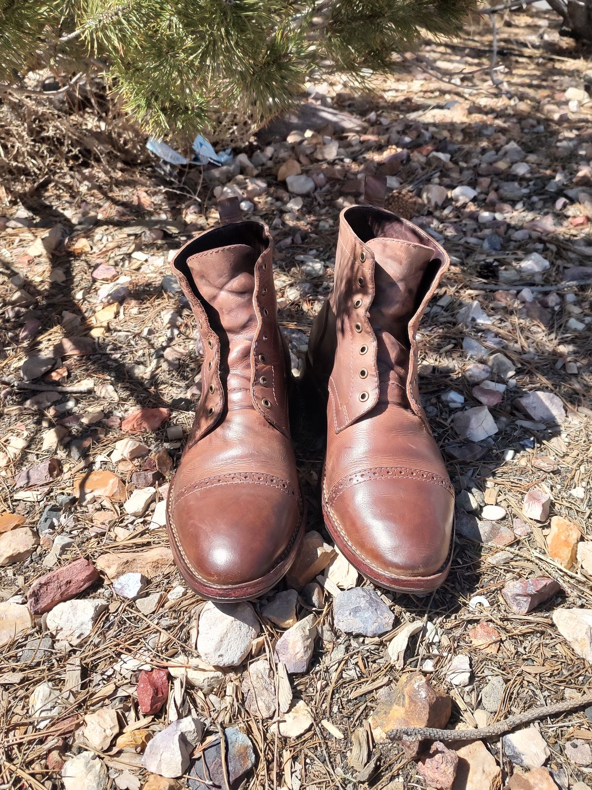 Photo by prospect_joe on April 2, 2023 of the Blkbrd Shoemaker Luchador Service Boot in Unknown Leather.