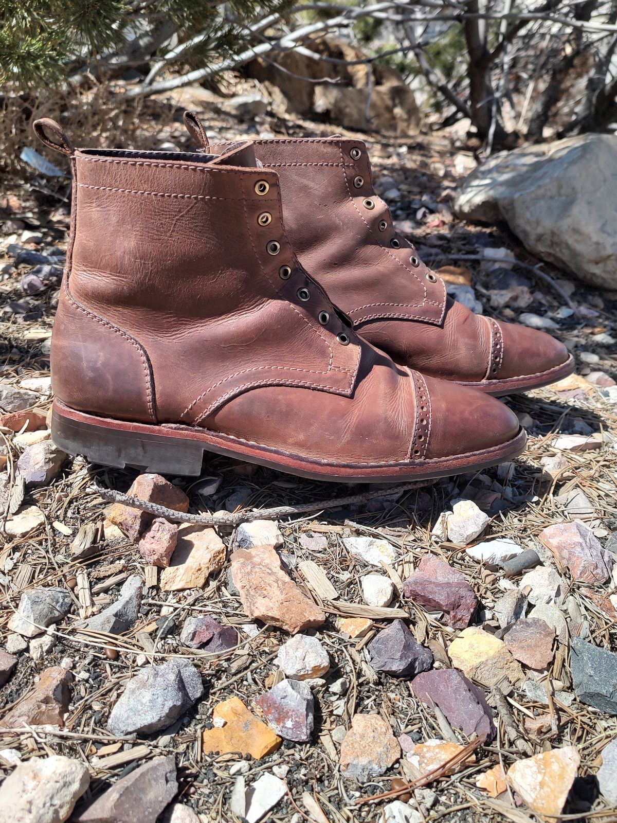 Photo by prospect_joe on April 2, 2023 of the Blkbrd Shoemaker Luchador Service Boot in Unknown Leather.