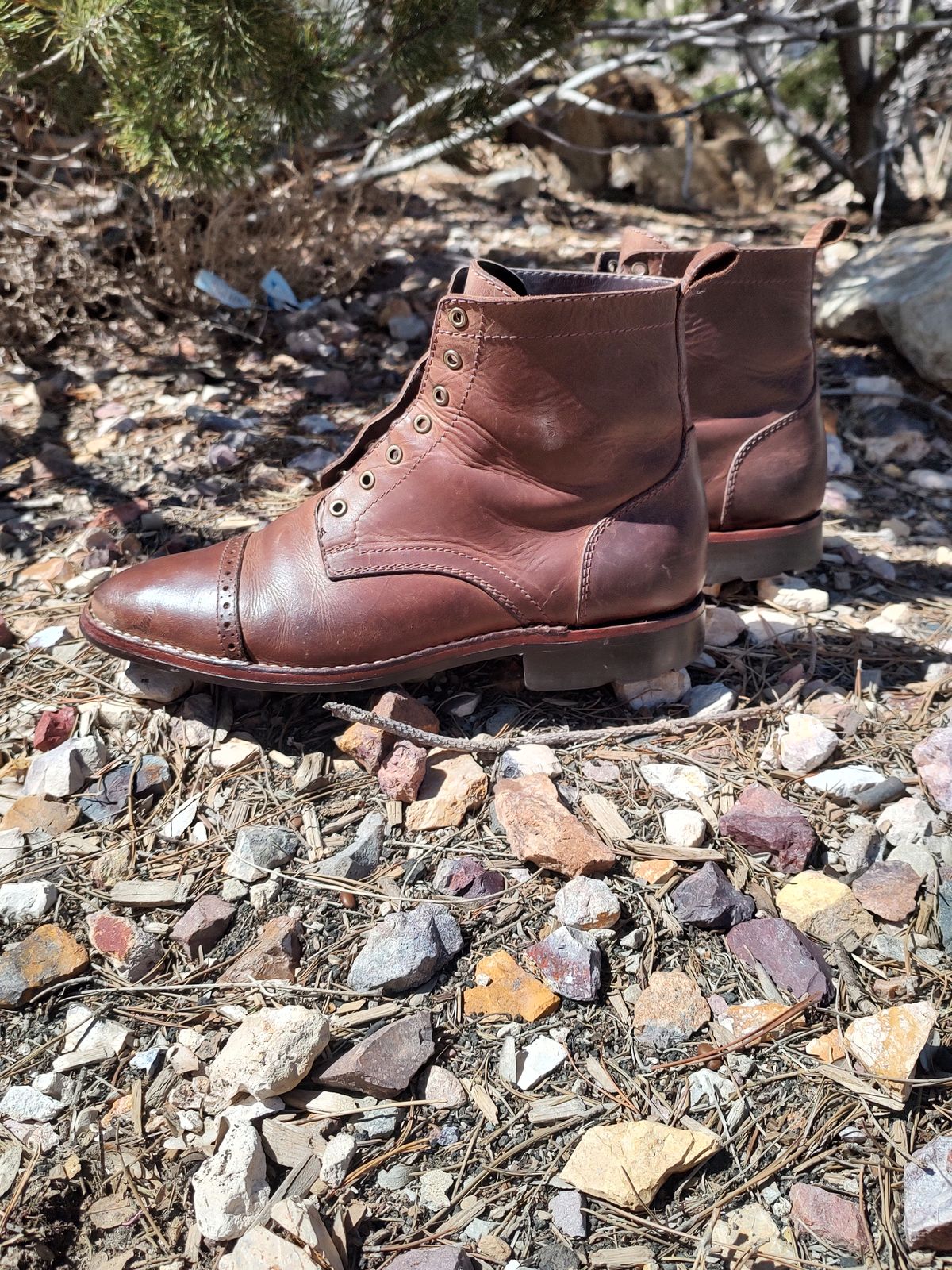 Photo by prospect_joe on April 2, 2023 of the Blkbrd Shoemaker Luchador Service Boot in Unknown Leather.