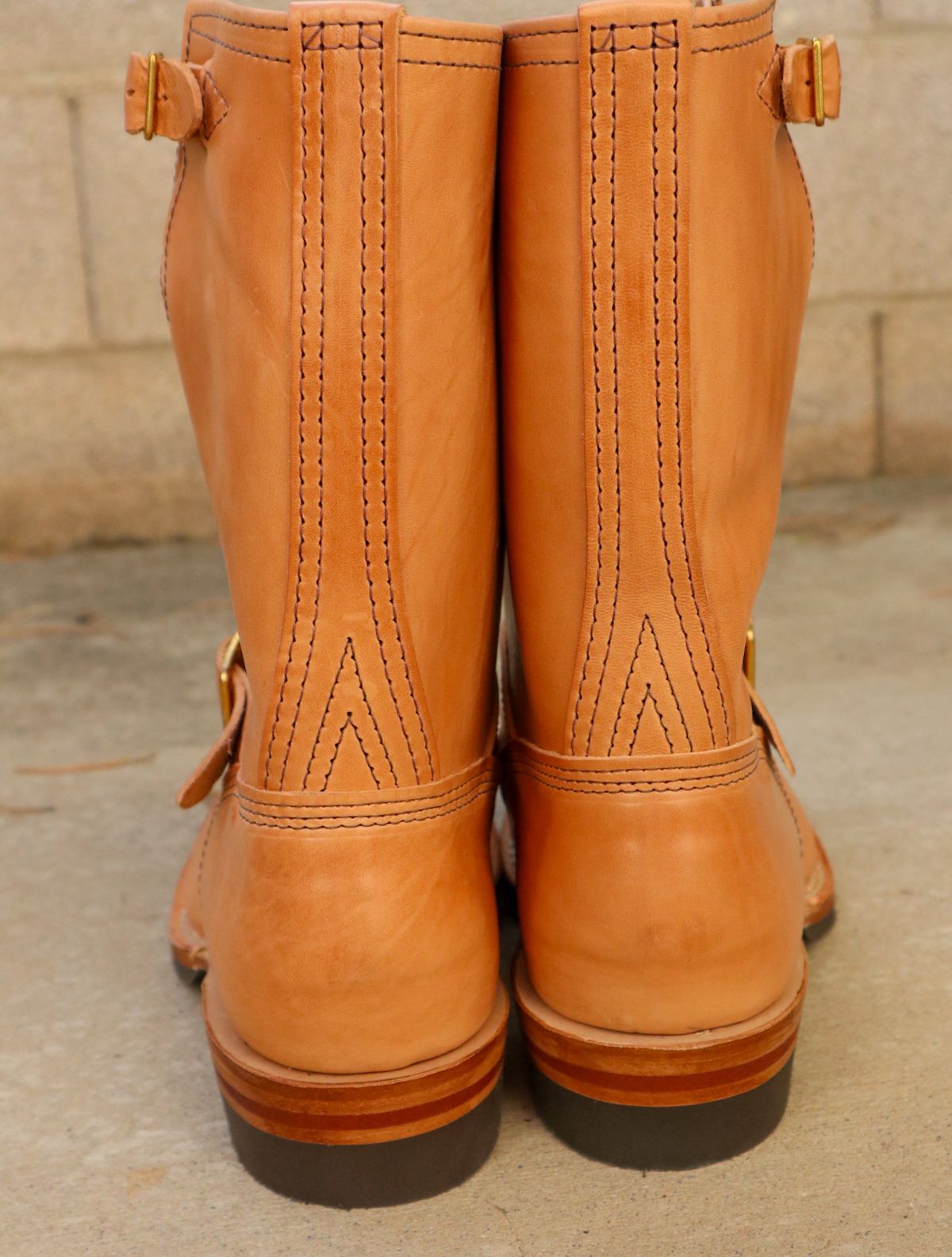 Photo by prospect_joe on April 17, 2024 of the Wesco Boss Engineer Boot in Maryam Natural Horsebutt.