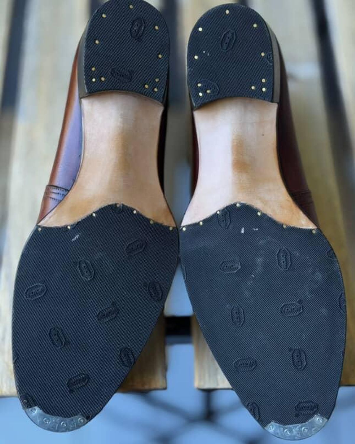 Photo by prospect_joe on August 9, 2025 of the K.M.P.T Shoemaker Jodhpur in Du Puy Brown Country Calf.