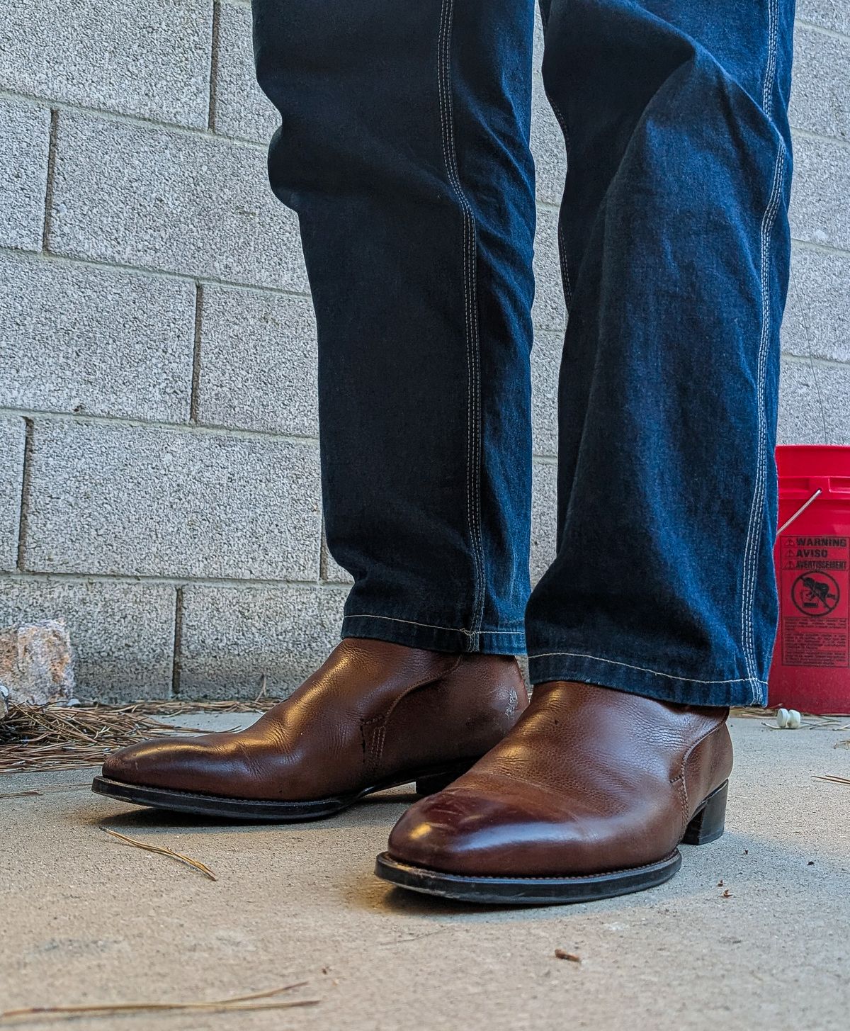 Photo by prospect_joe on October 30, 2025 of the K.M.P.T Shoemaker Jodhpur in Du Puy Brown Country Calf.