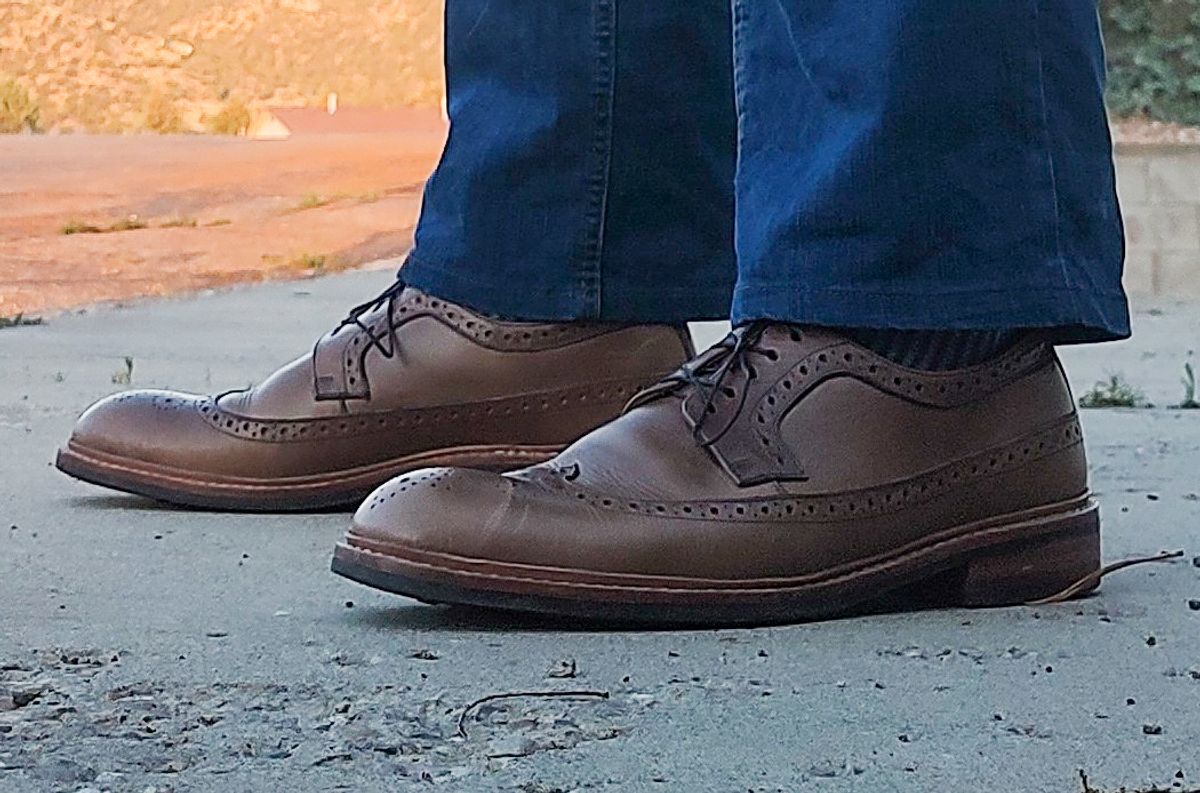 Photo by prospect_joe on June 17, 2023 of the Blkbrd Shoemaker Unlisted Model in Horween Natural Chromexcel.