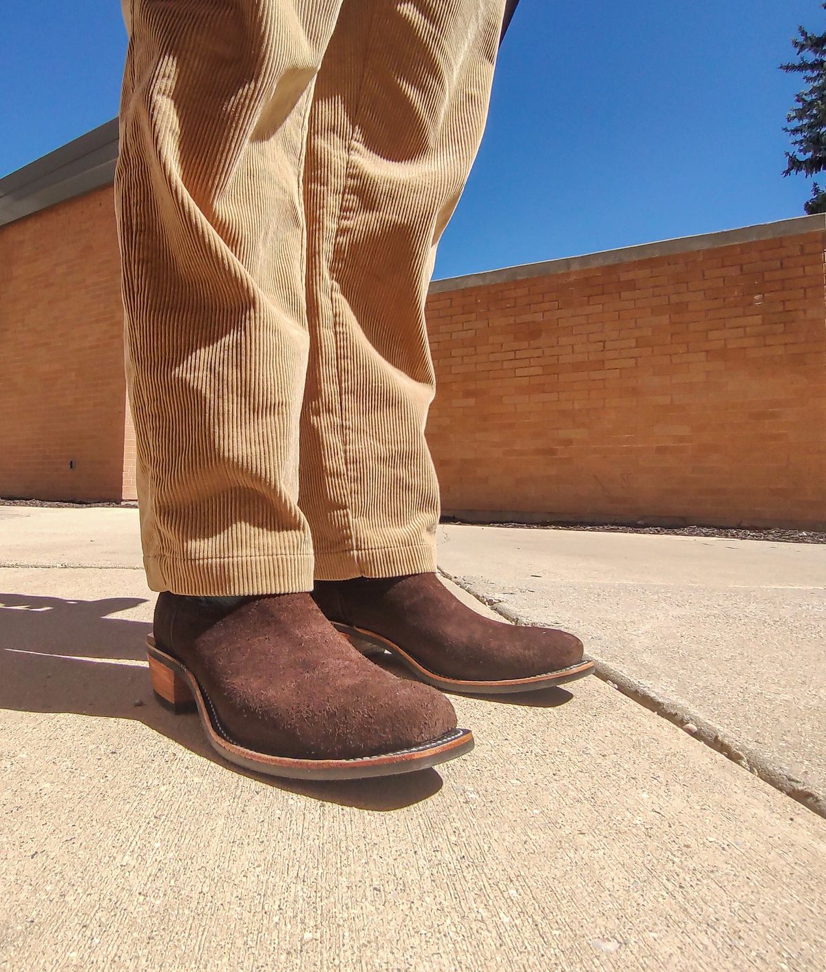 Photo by prospect_joe on July 4, 2024 of the Fenoglio South Texas Tack Exclusive in Nicotine Roughout With Distressed Turquoise.