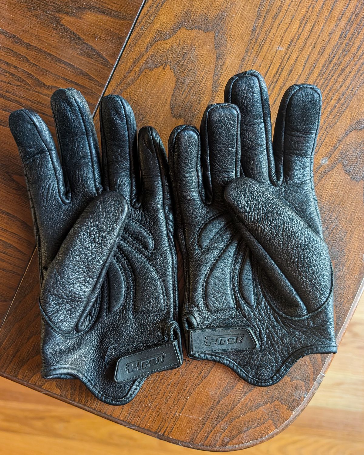 Photo by prospect_joe on May 2, 2026 of the First Manufacturing Company Men's Motorcycle Gloves in Black Deerskin.