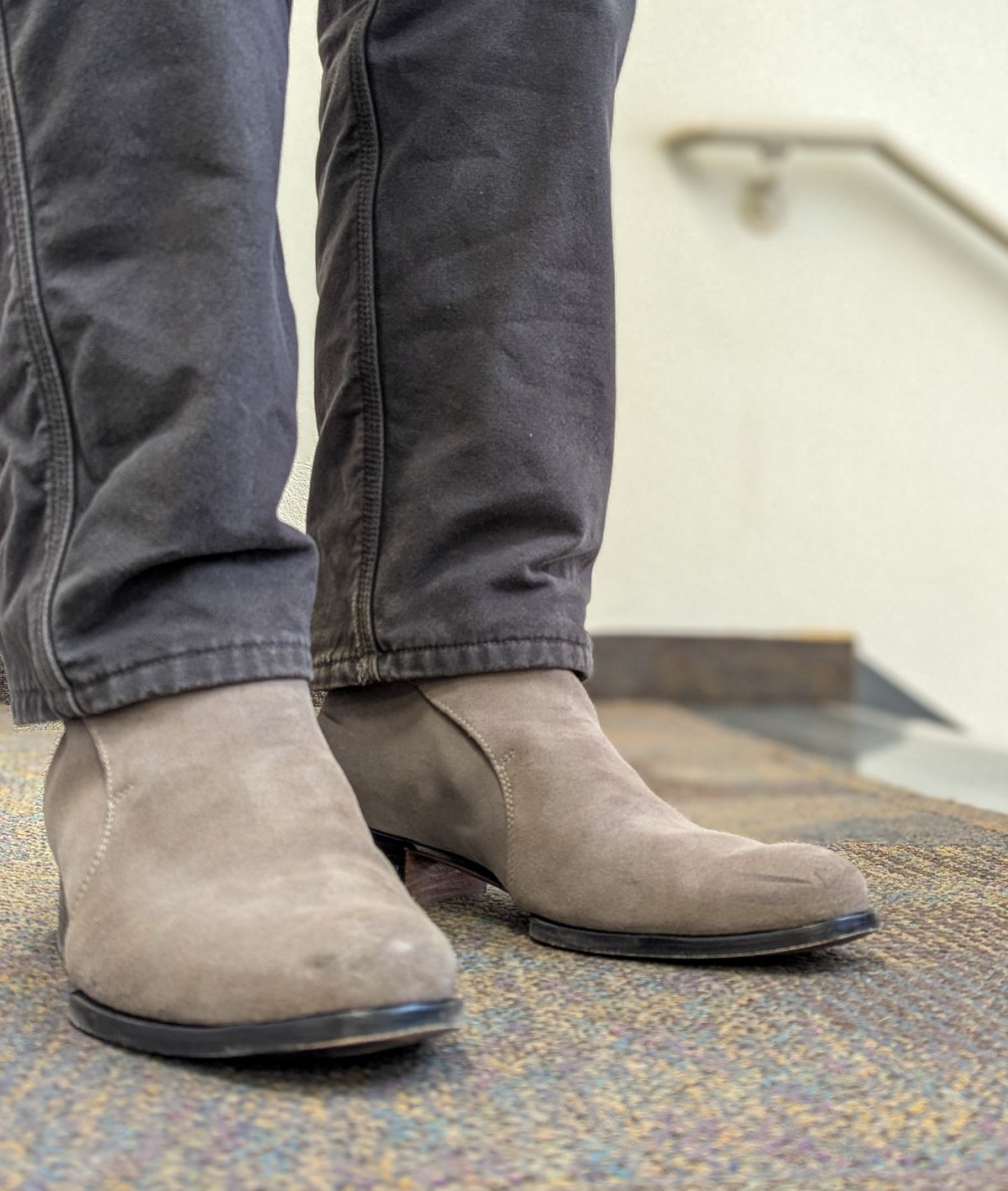 Photo by prospect_joe on March 8, 2025 of the The Last Shoemaker Jodhpur in Grey Suede.