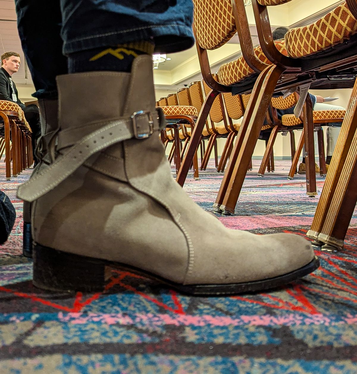 Photo by prospect_joe on April 5, 2025 of the The Last Shoemaker Jodhpur in Grey Suede.