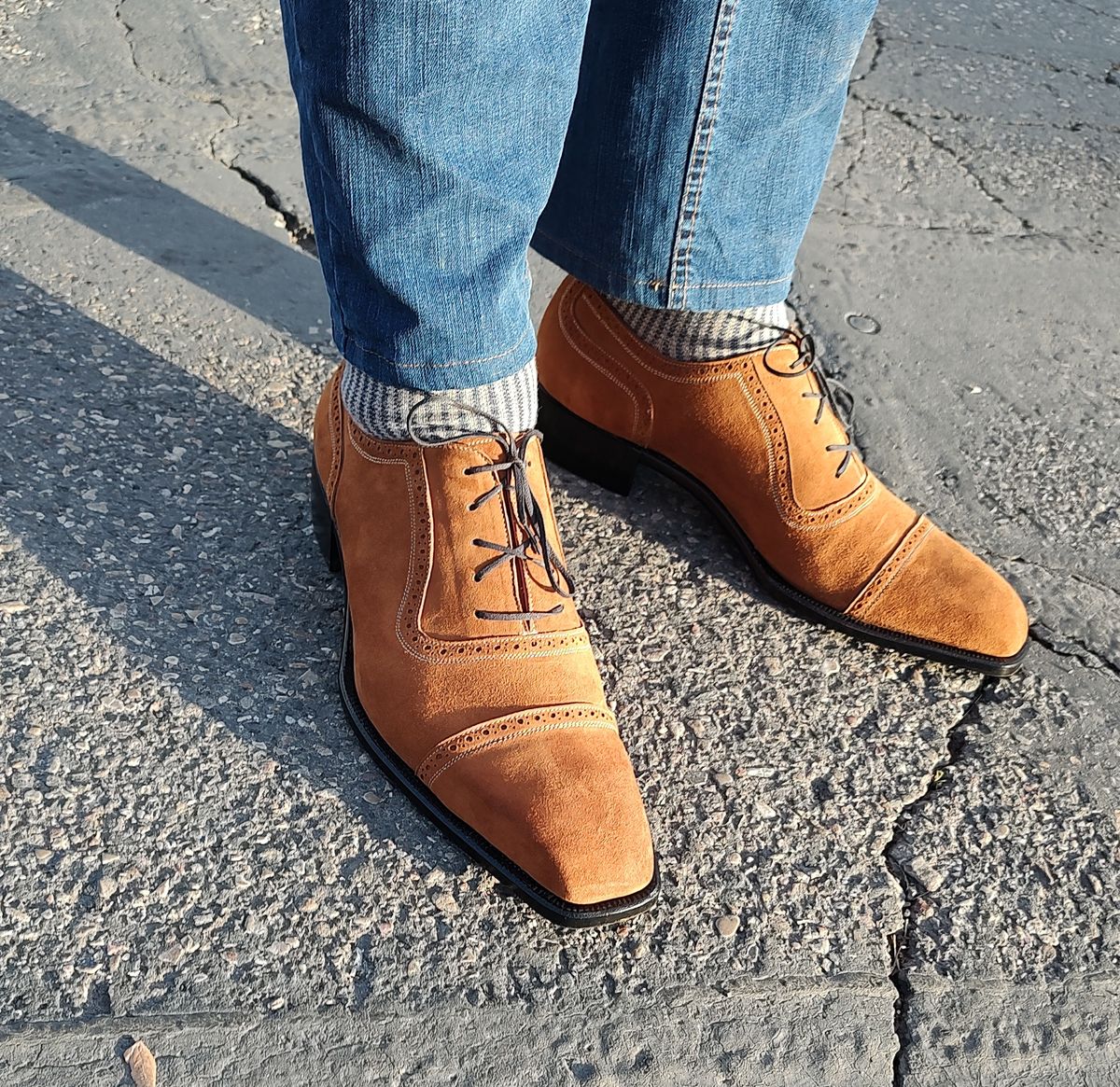 Photo by prospect_joe on April 15, 2023 of the Ichigo Ichie Adelaide Oxford in Unlisted Leather.