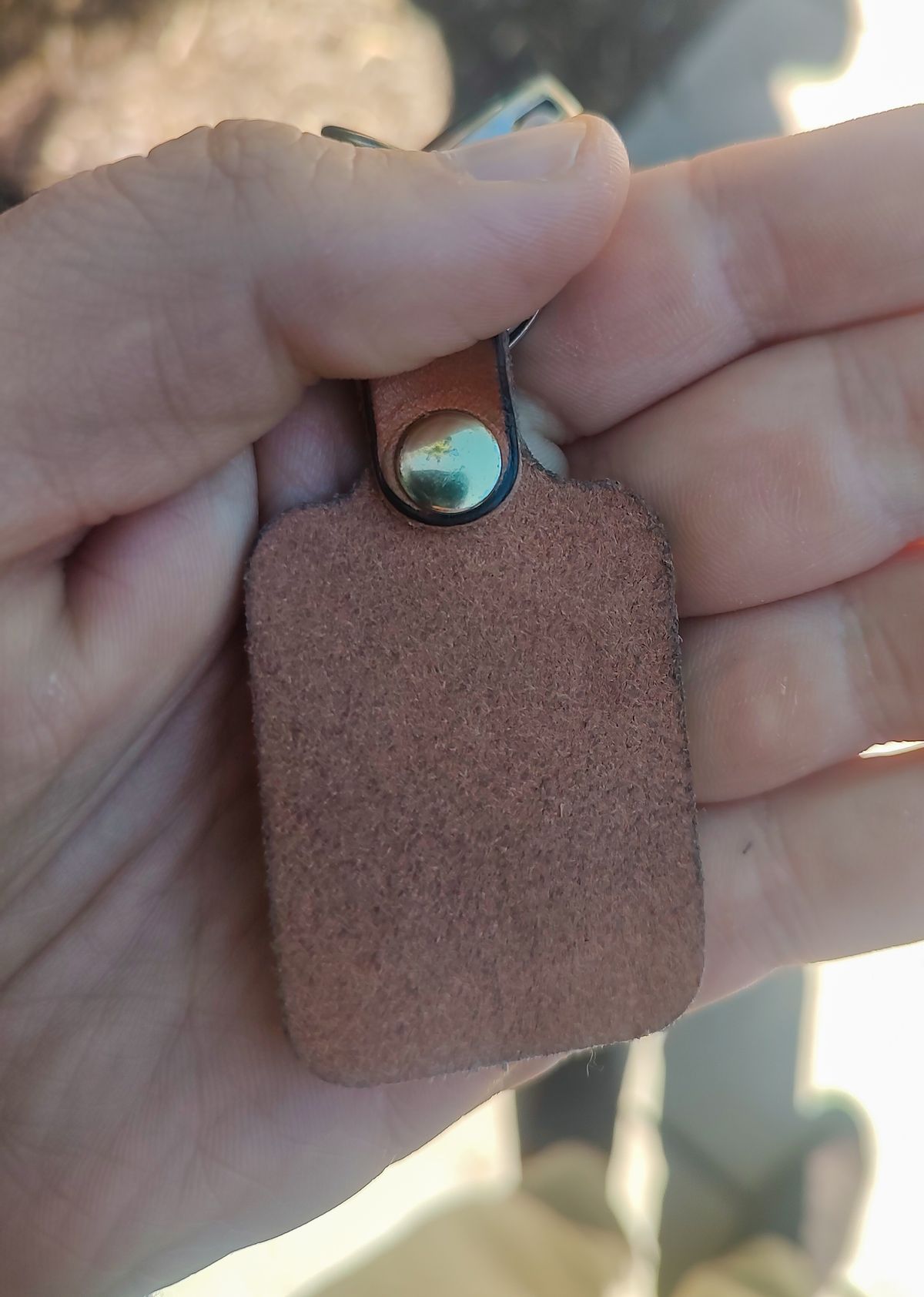 Photo by prospect_joe on September 20, 2024 of the Harker Leatherworks Key Fob in Conceria Walpier Natural Buttero.