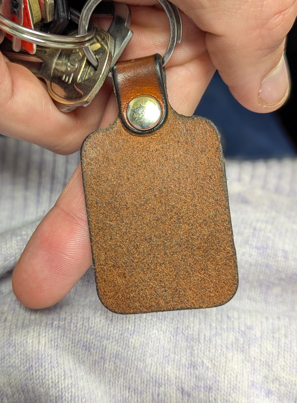 Photo by prospect_joe on March 22, 2025 of the Harker Leatherworks Key Fob in Conceria Walpier Natural Buttero.