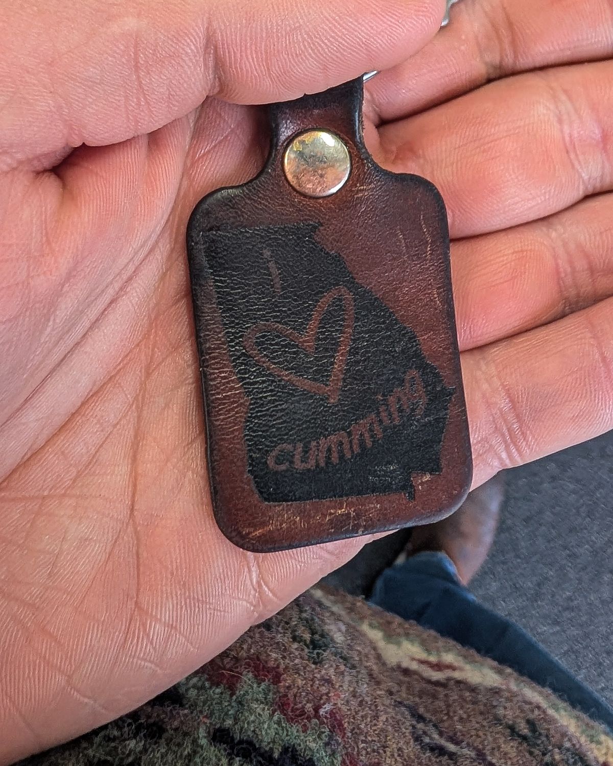 Photo by prospect_joe on April 27, 2026 of the Harker Leatherworks Key Fob in Conceria Walpier Natural Buttero.