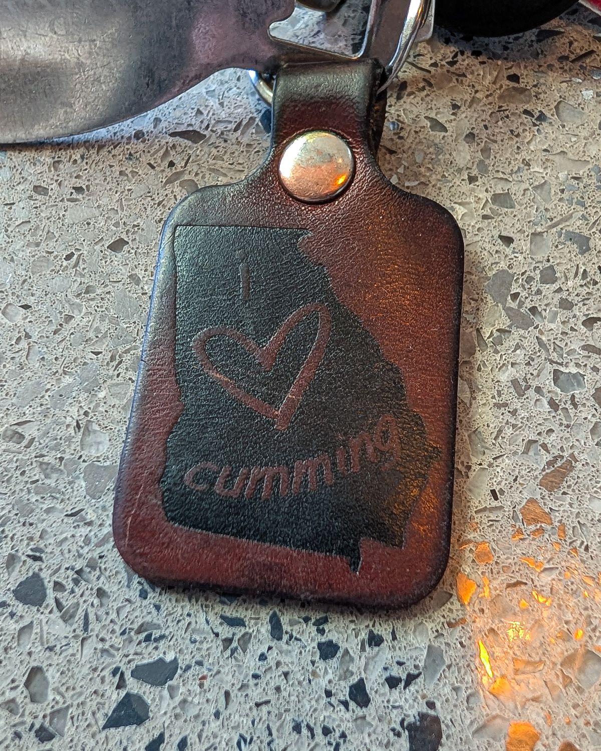 Photo by prospect_joe on June 29, 2026 of the Harker Leatherworks Key Fob in Conceria Walpier Natural Buttero.