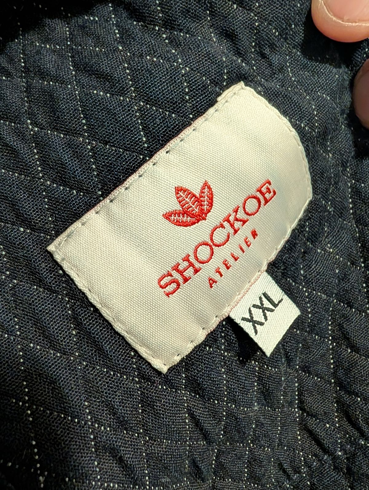 Photo by prospect_joe on January 6, 2026 of the Shockoe Atelier Quilted jacket in 13oz. quilted and double faced indigo fabric.
