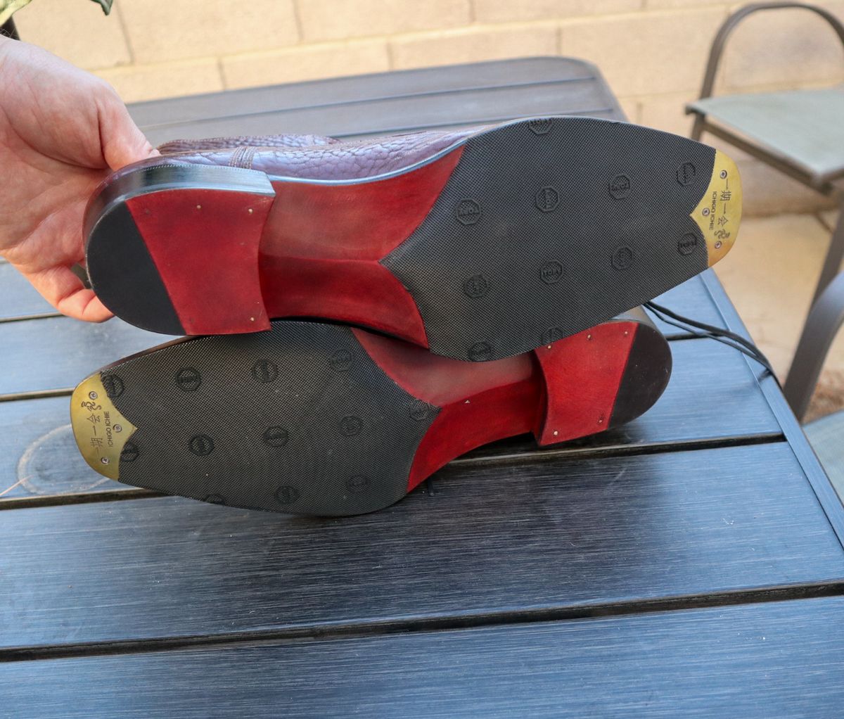 Photo by prospect_joe on July 29, 2024 of the Ichigo Ichie Vintage Boots in Horween Color 8 Montana Bison.