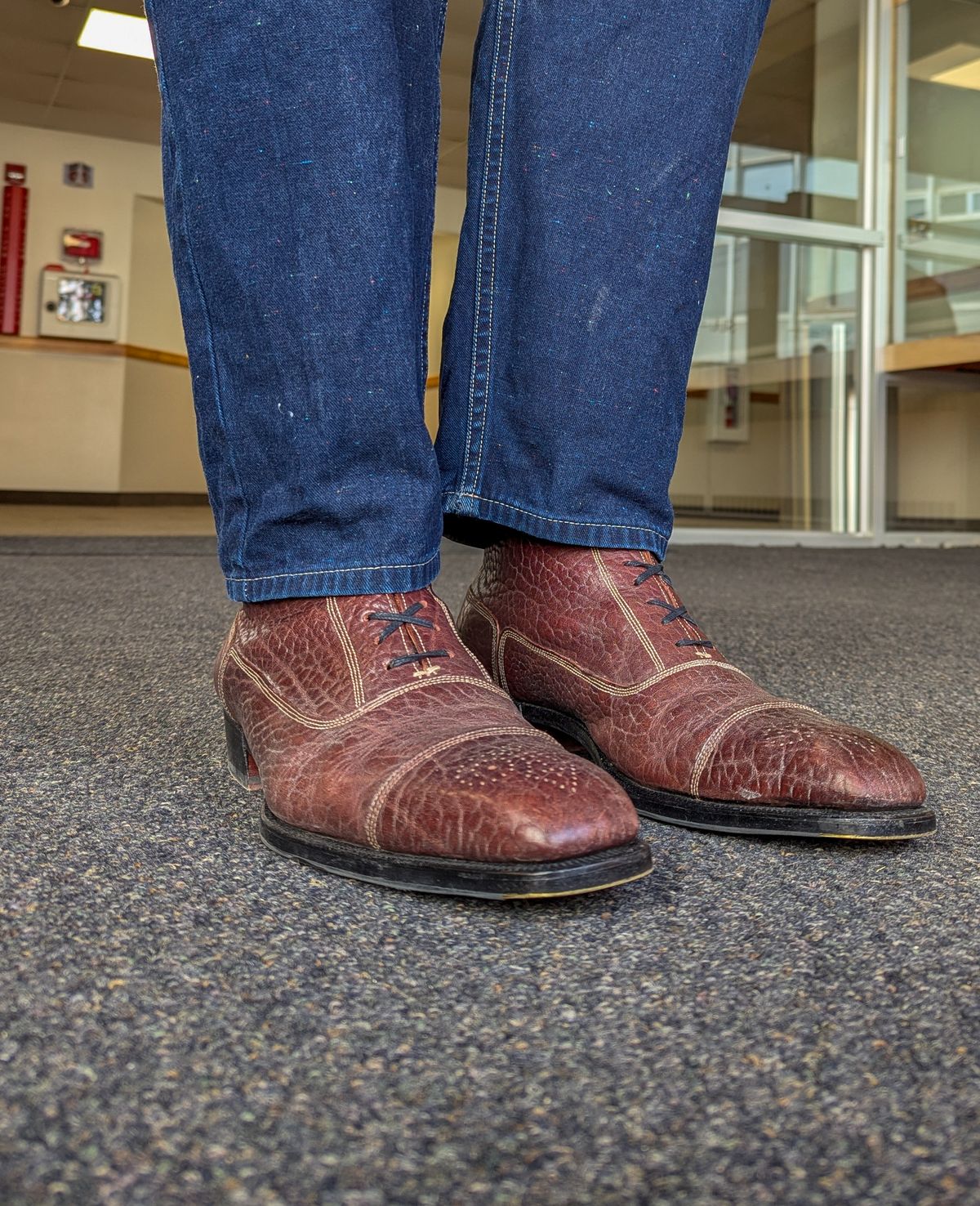 Photo by prospect_joe on January 26, 2025 of the Ichigo Ichie Vintage Boots in Horween Color 8 Montana Bison.