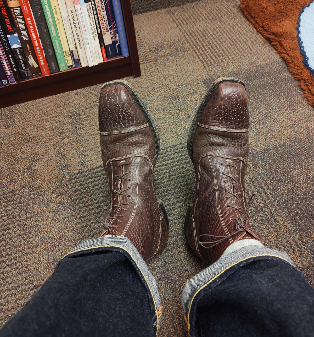 Photo by prospect_joe on October 19, 2023 of the Ichigo Ichie Vintage Boots in Horween Color 8 Montana Bison.