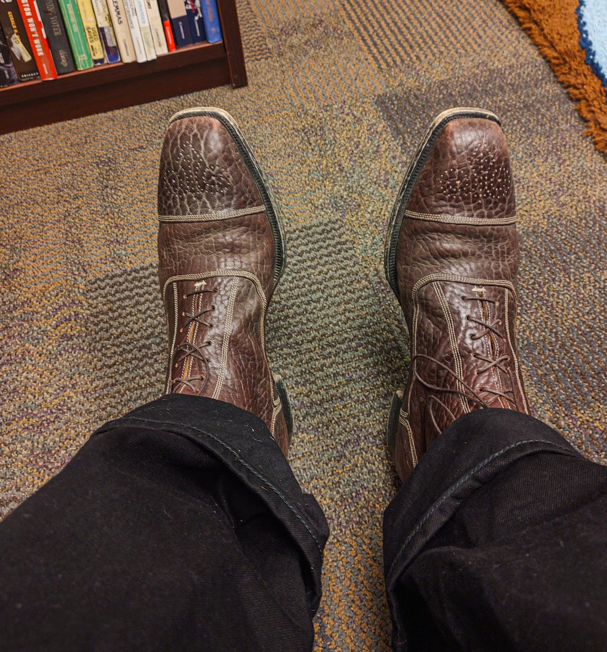 Photo by prospect_joe on October 24, 2023 of the Ichigo Ichie Vintage Boots in Horween Color 8 Montana Bison.