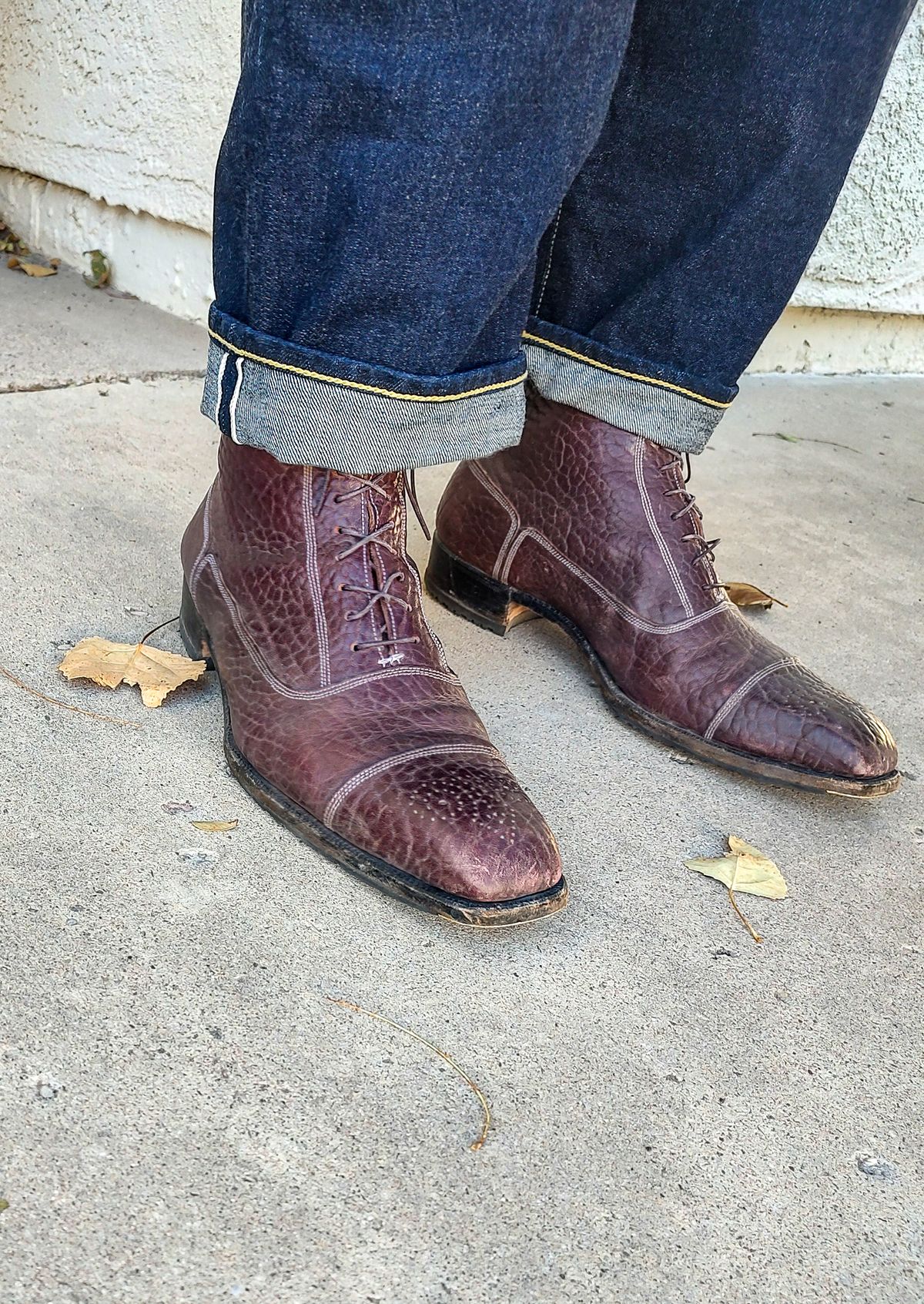 Photo by prospect_joe on November 14, 2023 of the Ichigo Ichie Vintage Boots in Horween Color 8 Montana Bison.