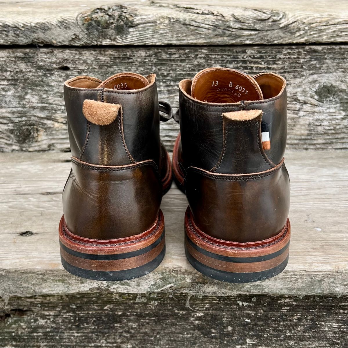 Photo by mreams99 on February 2, 2026 of the Allen Edmonds Chandler in Allen Edmonds / Antique Hickory.