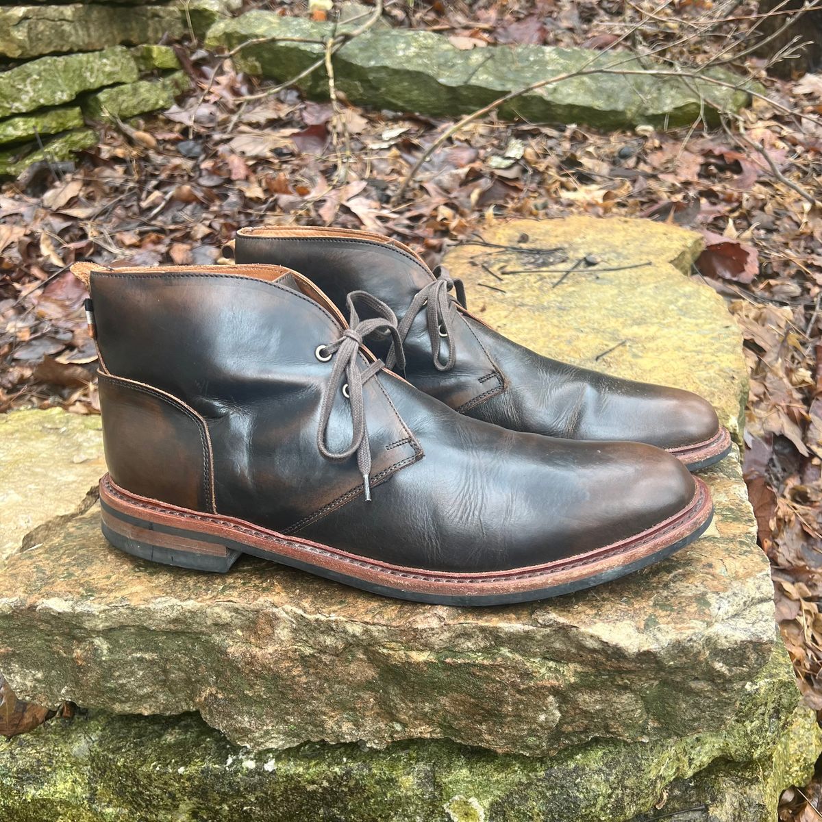 Photo by mreams99 on March 5, 2026 of the Allen Edmonds Chandler in Allen Edmonds / Antique Hickory.