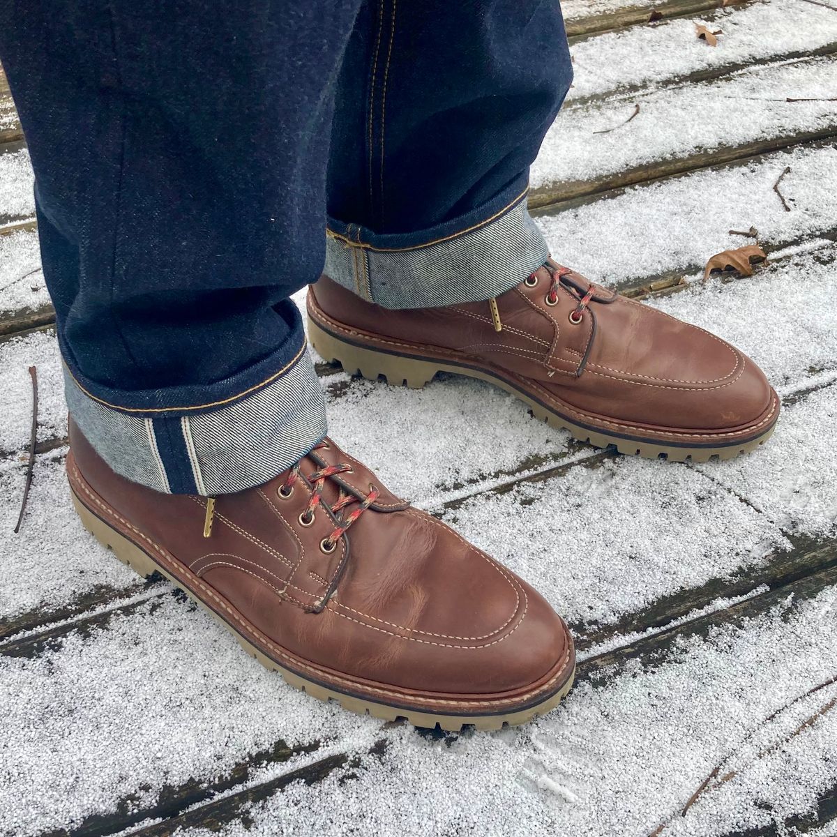 Photo by mreams99 on January 4, 2024 of the Allen Edmonds Freeport in Horween Natural Chromexcel.