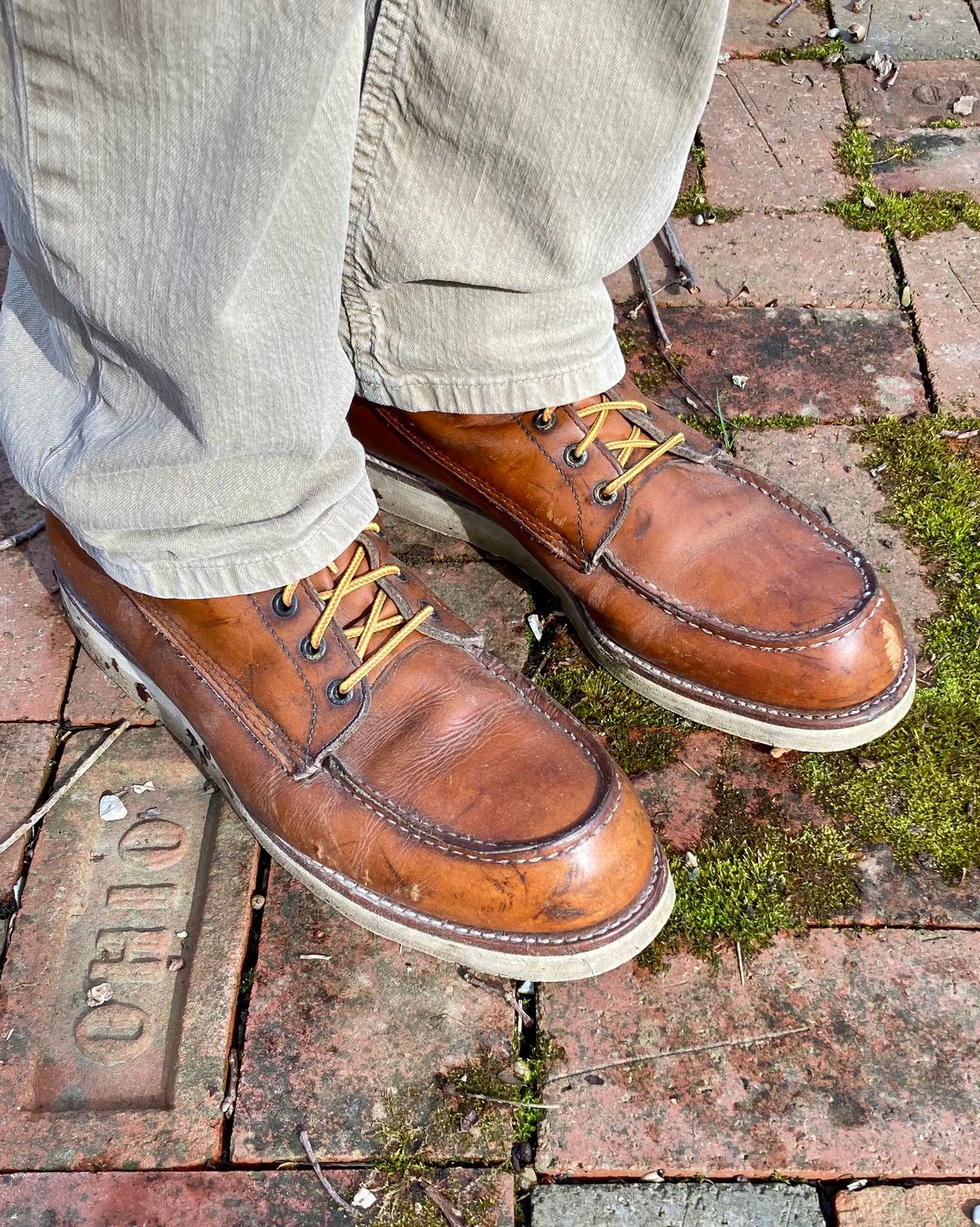 Photo by mreams99 on March 5, 2023 of the Red Wing 8-Inch Classic Moc in S.B. Foot Oro-Iginal.
