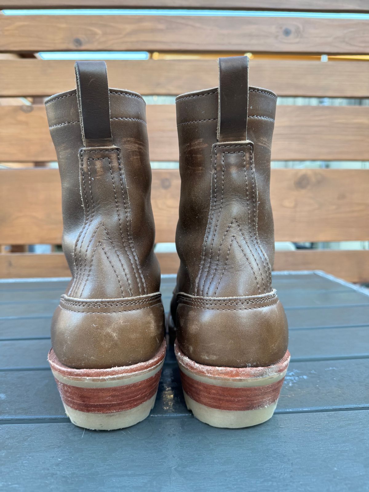 Photo by PLopez578 on January 5, 2024 of the Nicks DomePro in Horween British Tan Chromexcel.
