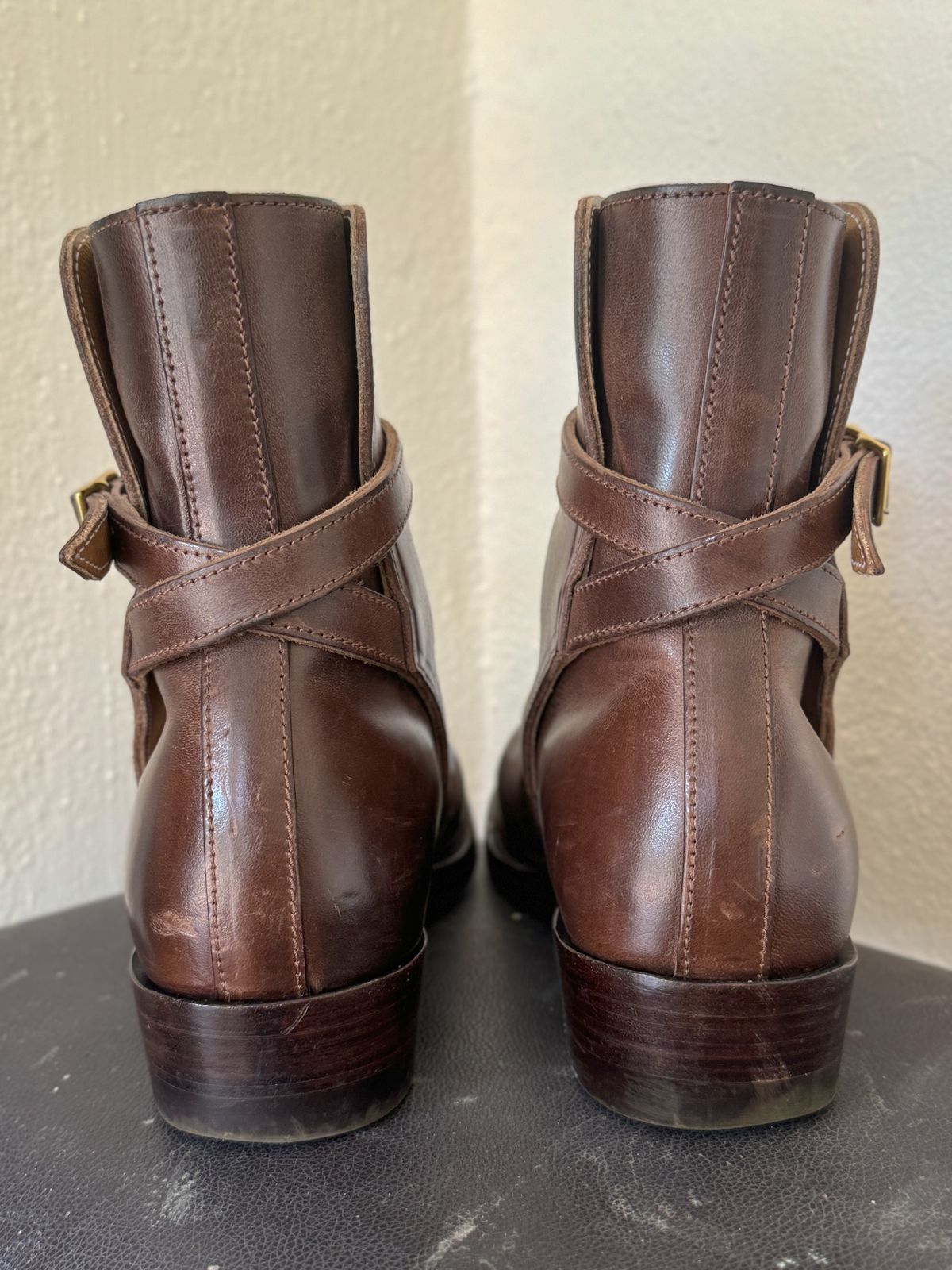 Photo by mk_alexchong on October 24, 2024 of the XBXS Jodhpur in Maryam Brown Horsebutt.