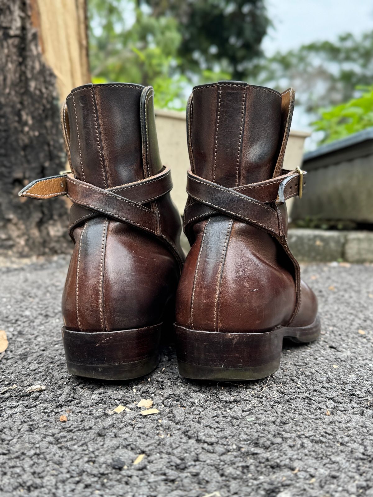 Photo by mk_alexchong on March 20, 2025 of the XBXS Jodhpur in Maryam Brown Horsebutt.