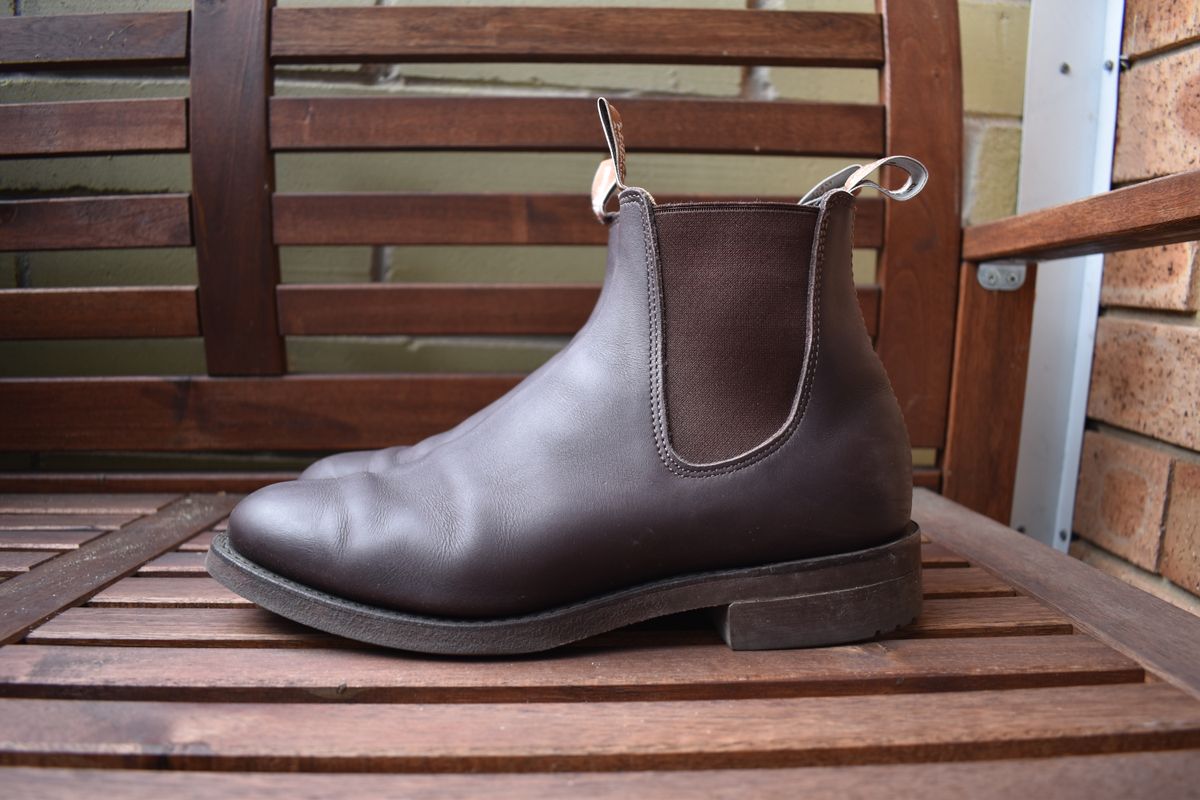 Photo by brother_mc on November 4, 2022 of the R.M. Williams Gardener Boot in Brown Greasy Kip.
