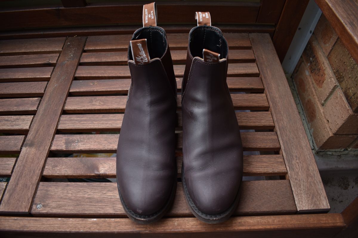 Photo by brother_mc on November 4, 2022 of the R.M. Williams Gardener Boot in Brown Greasy Kip.