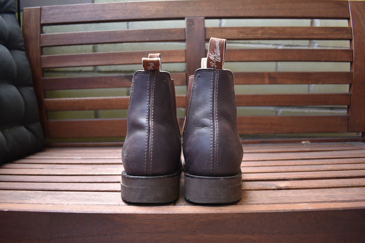 Photo by brother_mc on December 6, 2022 of the R.M. Williams Gardener Boot in Brown Greasy Kip.