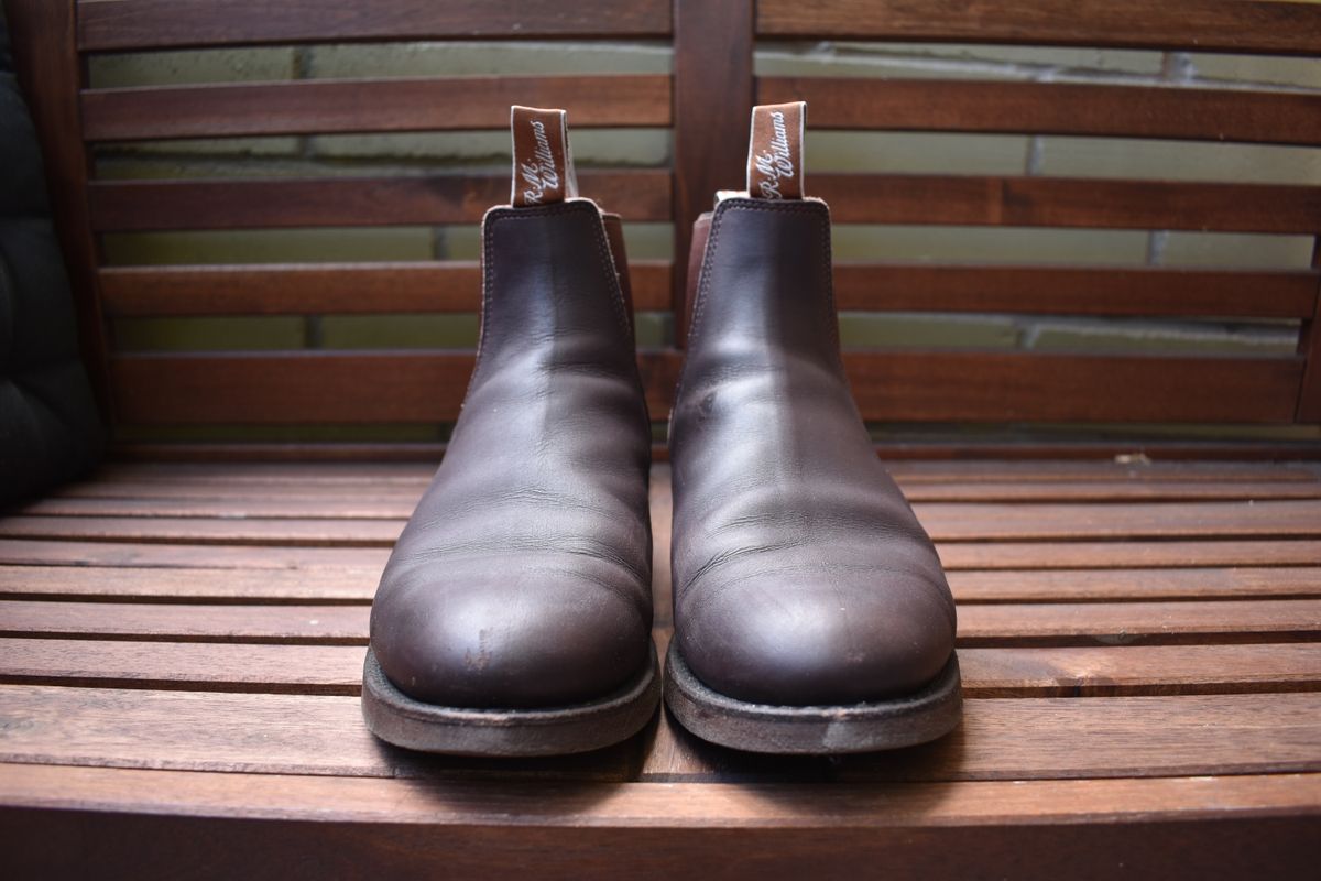 Photo by brother_mc on December 6, 2022 of the R.M. Williams Gardener Boot in Brown Greasy Kip.