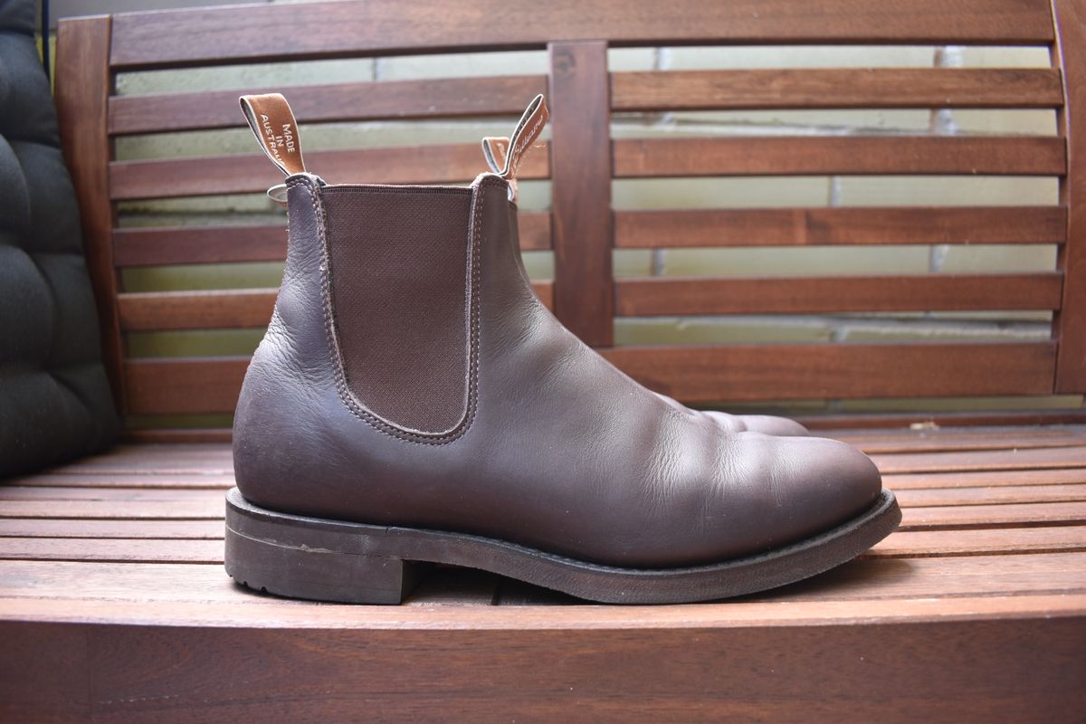 Photo by brother_mc on December 6, 2022 of the R.M. Williams Gardener Boot in Brown Greasy Kip.