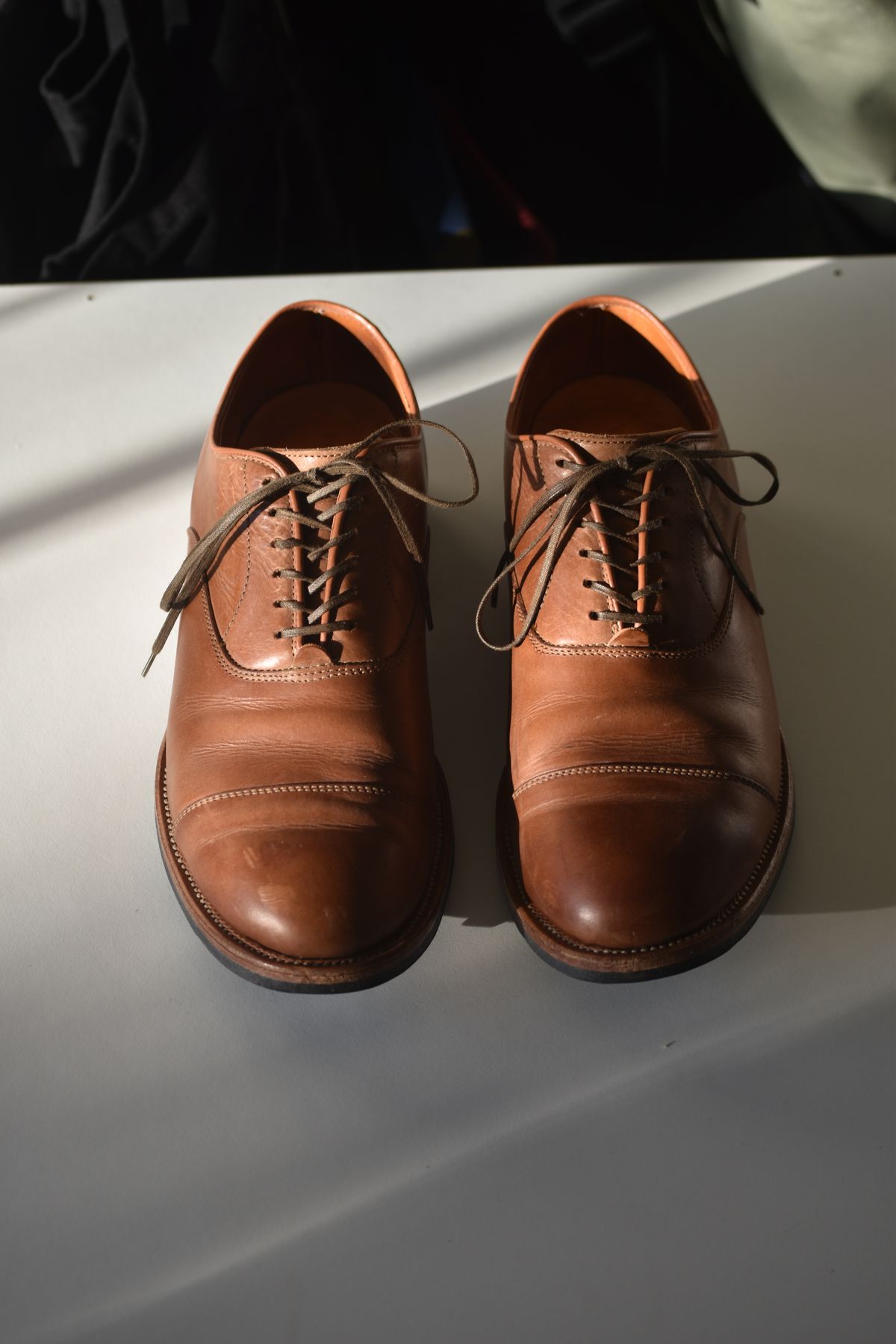 Photo by brother_mc on December 5, 2023 of the Viberg Bastion Oxford in Mayram Toscanello Tennessee Calf.