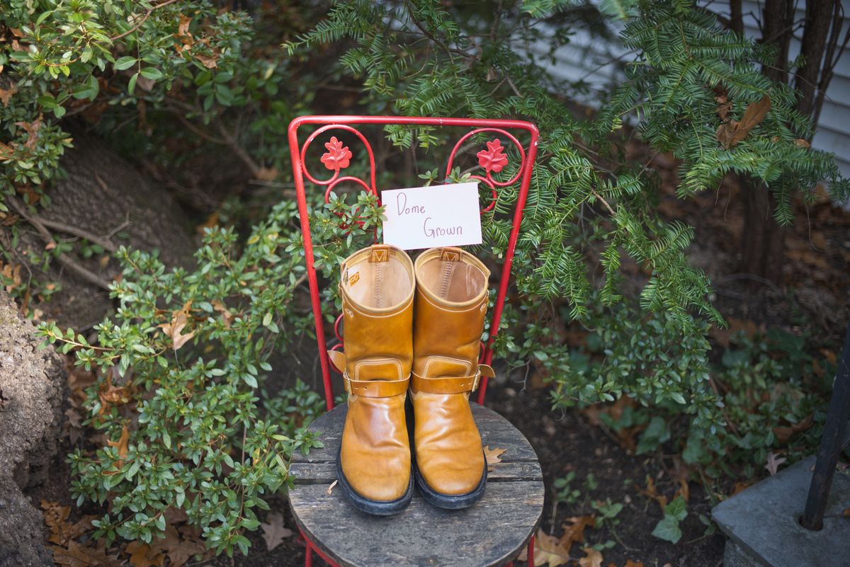 Photo by jononono on November 5, 2023 of the Role Club Engineer Boots in Horween Amaretto Shell Cordovan.