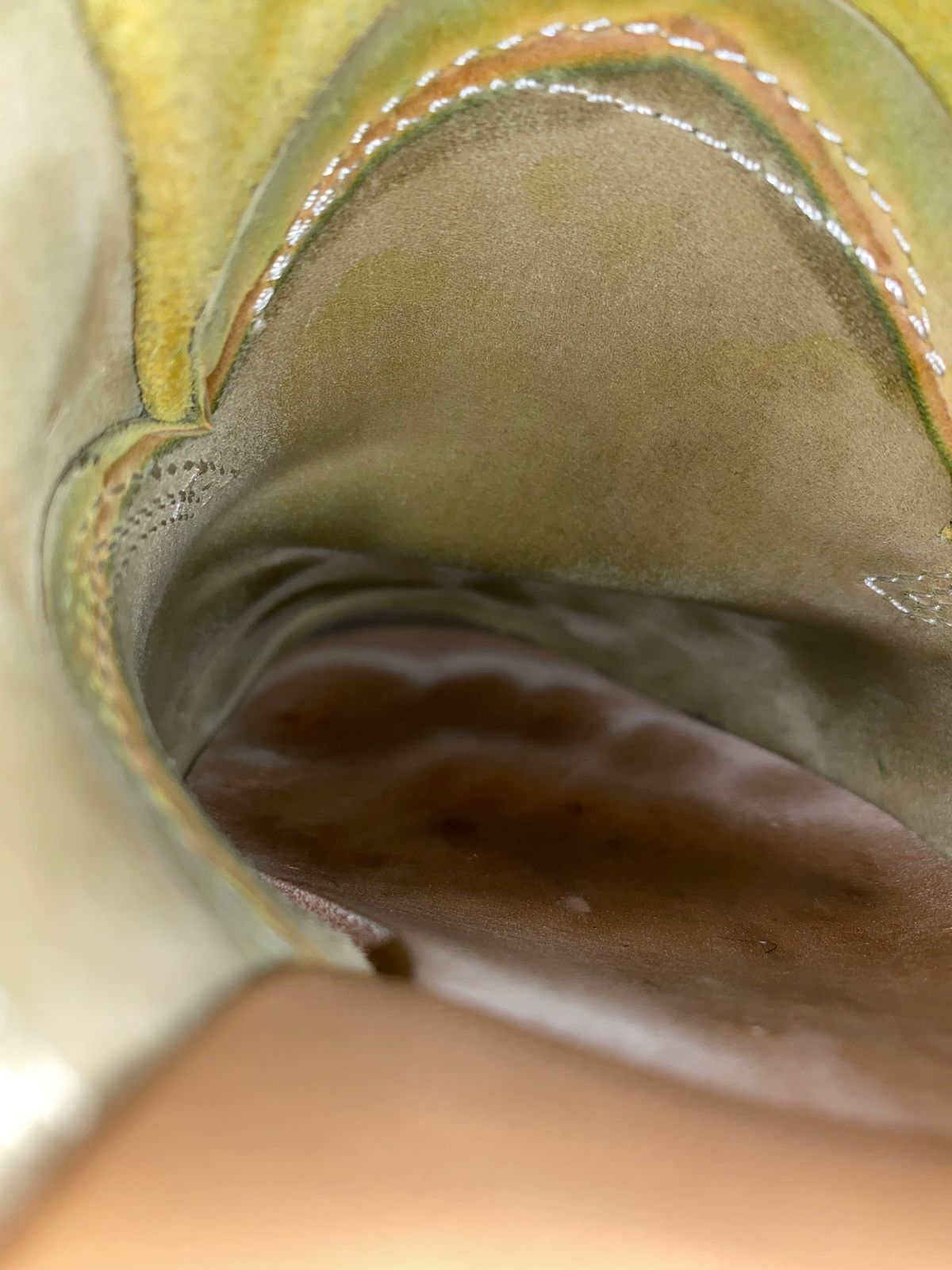 Photo by jononono on March 5, 2023 of the John Lofgren M-43 Service Shoes in Shinki Olive Shrunken Horsebutt.